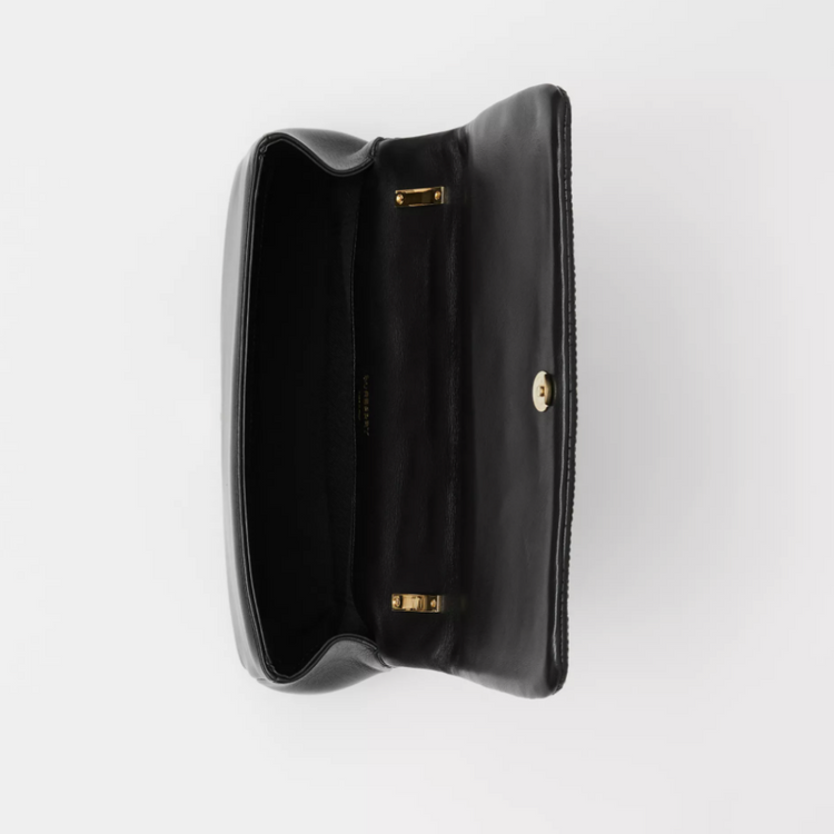 Black/Gold Burberry 'Lola' Lambskin Quilted Bum Bag – The Little Bird