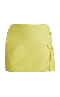 Versace Skirt - Pin-Detailed Leather Mini Skirt